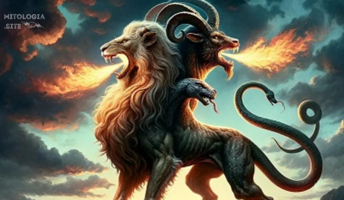 Quimera - la criatura de tres cabezas y su significado