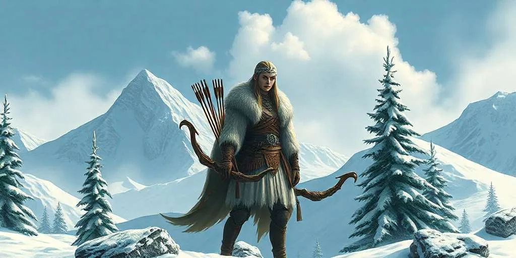 Skadi: La diosa nórdica del invierno y la caza en las montañas, mito y leyenda