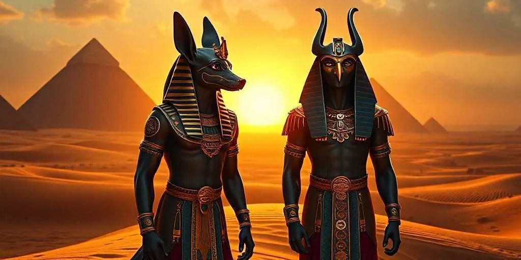 Anubis y Horus: Dioses de la Vida y la Muerte en Egipto