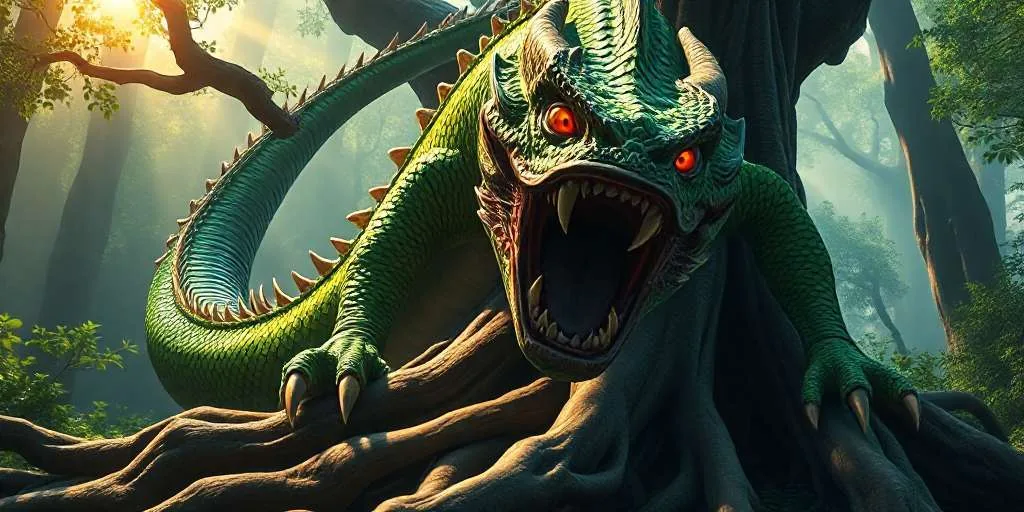 Nidhogg: El dragón que roe las raíces de Yggdrasil en la mitología nórdica